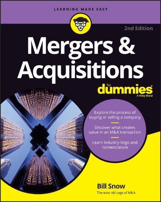 Cover: 9781394169504 | Mergers &amp; Acquisitions For Dummies | Bill Snow | Taschenbuch | 368 S.