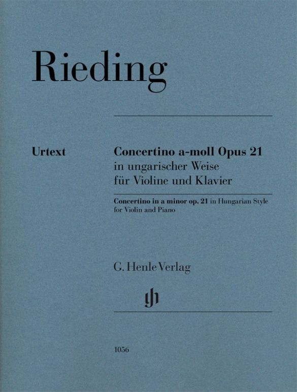 Cover: 9790201810560 | Oskar Rieding - Concertino in ungarischer Weise a-moll op. 21 | Buch