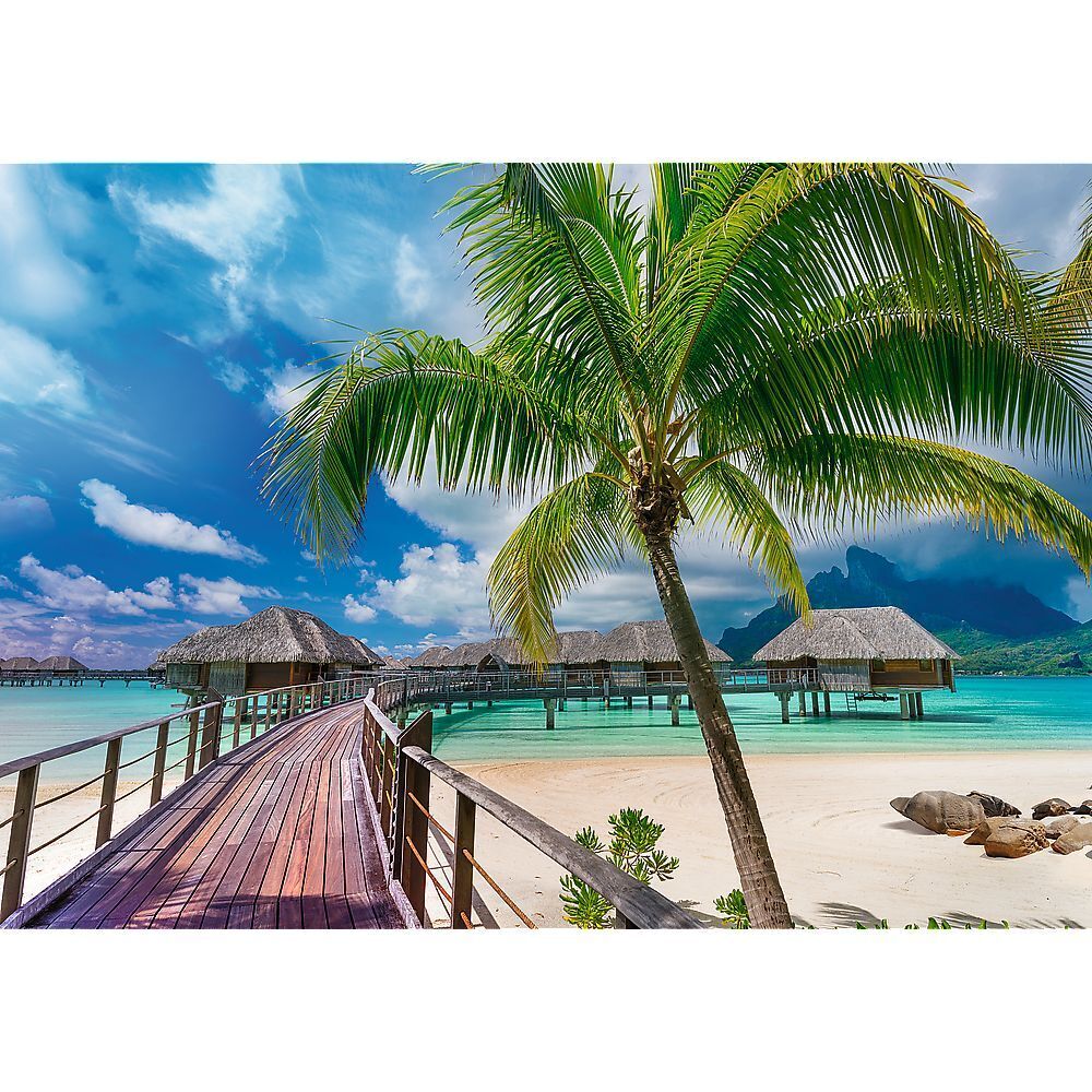 Bild: 5900511107043 | UFT Puzzle 1000 - Wanderlust: Paradise Beach, Bora-Bora | Spiel | 2023