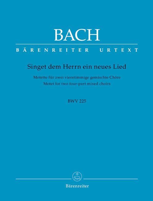 Cover: 9790006464944 | Motet No.1 Singet dem Herrn ein neues Lied | Urtext | Bach