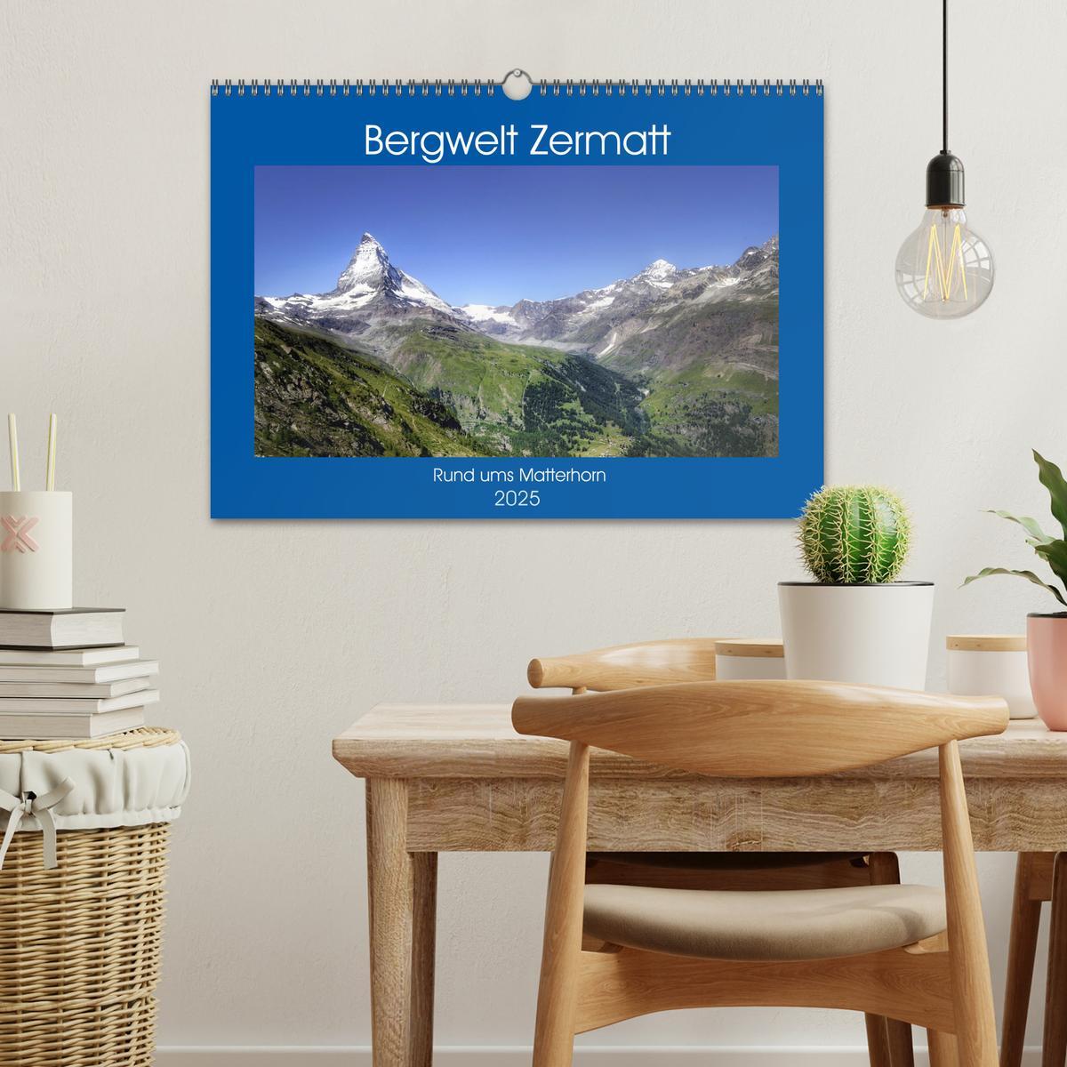 Bild: 9783435034314 | Bergwelt Zermatt (Wandkalender 2025 DIN A3 quer), CALVENDO...