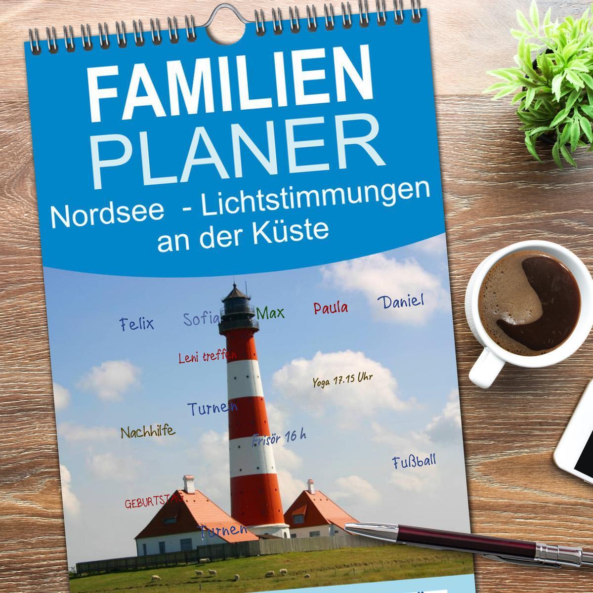 Bild: 9783457121795 | Familienplaner 2025 - Nordsee - Lichtstimmungen an der Küste mit 5...