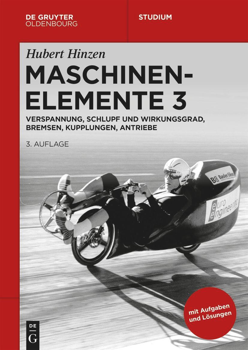 Cover: 9783110747157 | Maschinenelemente 3 | Hubert Hinzen | Taschenbuch | De Gruyter Studium