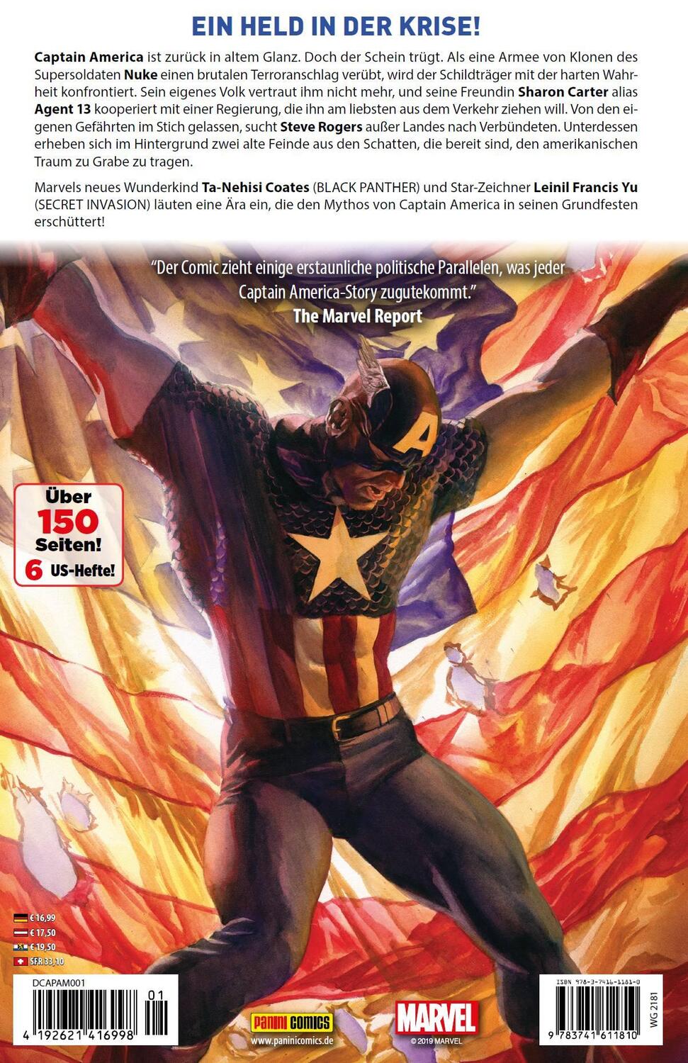 Rückseite: 9783741611810 | Captain America - Neustart | Bd. 1: Neuanfang | Coates (u. a.) | Buch