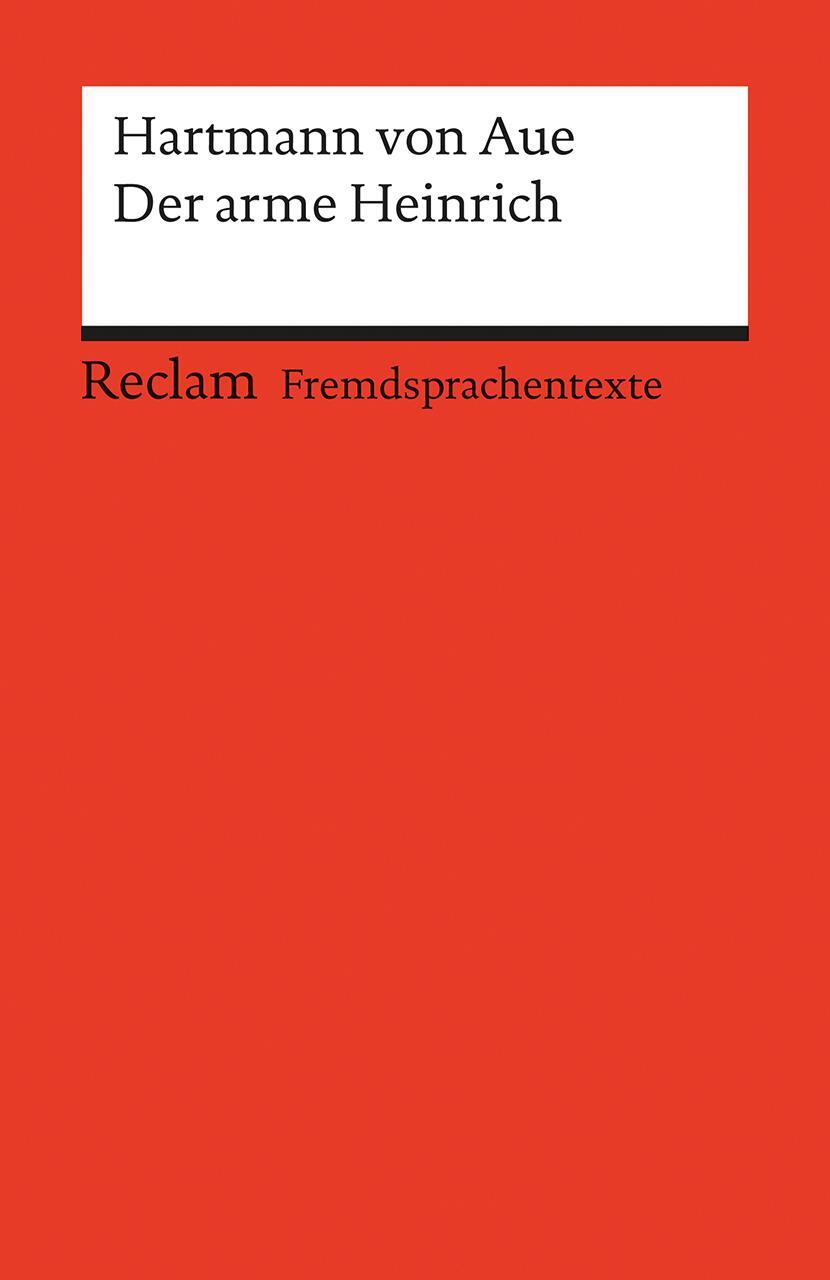 Cover: 9783150199060 | Der arme Heinrich | Hartmann von Aue | Taschenbuch | Deutsch | 2015
