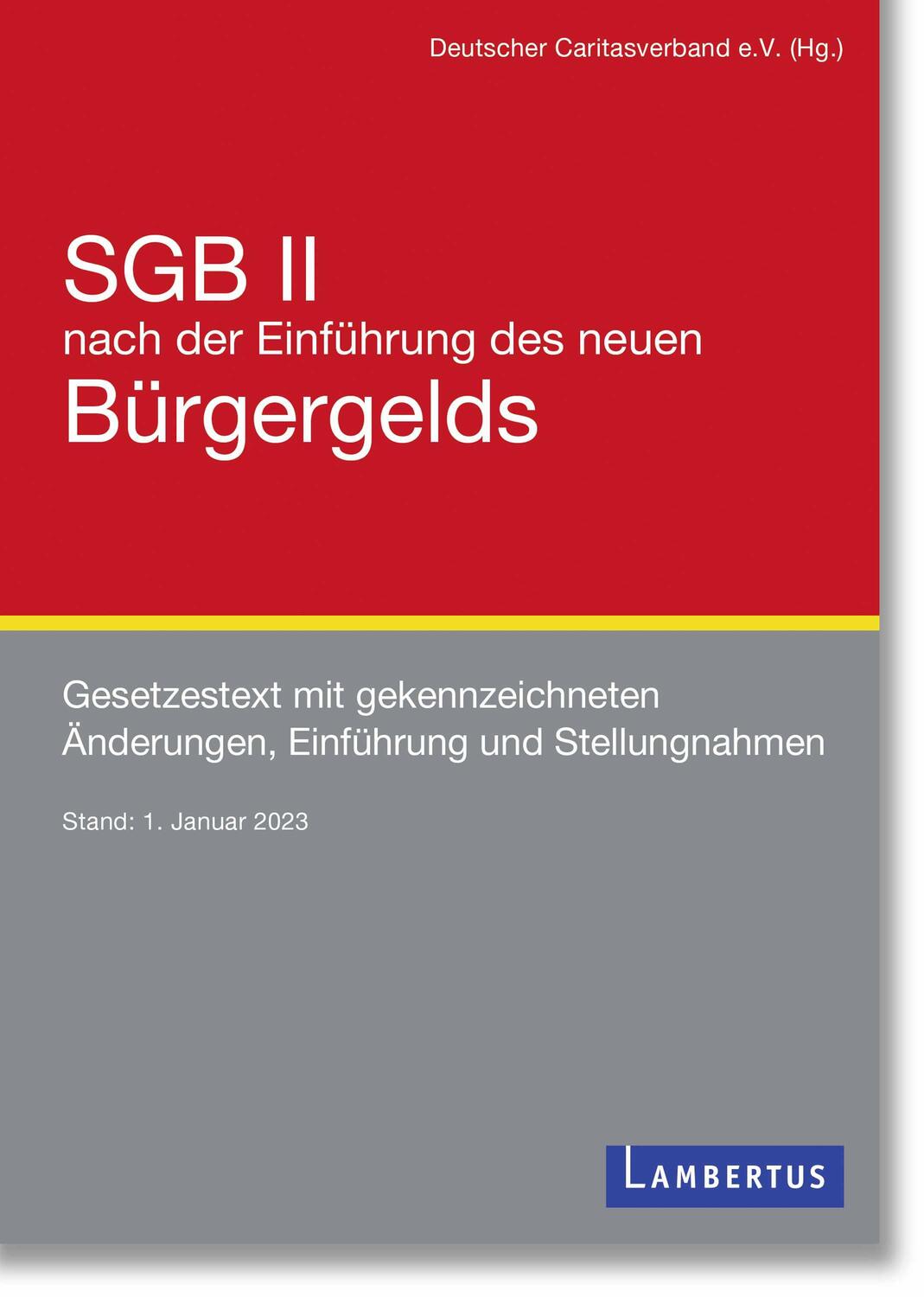 Cover: 9783784135564 | SGB II nach der Einführung des neuen Bürgergelds | V. | Taschenbuch