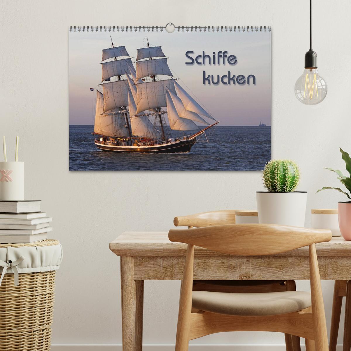 Bild: 9783435753734 | Schiffe kucken (Wandkalender 2025 DIN A3 quer), CALVENDO...