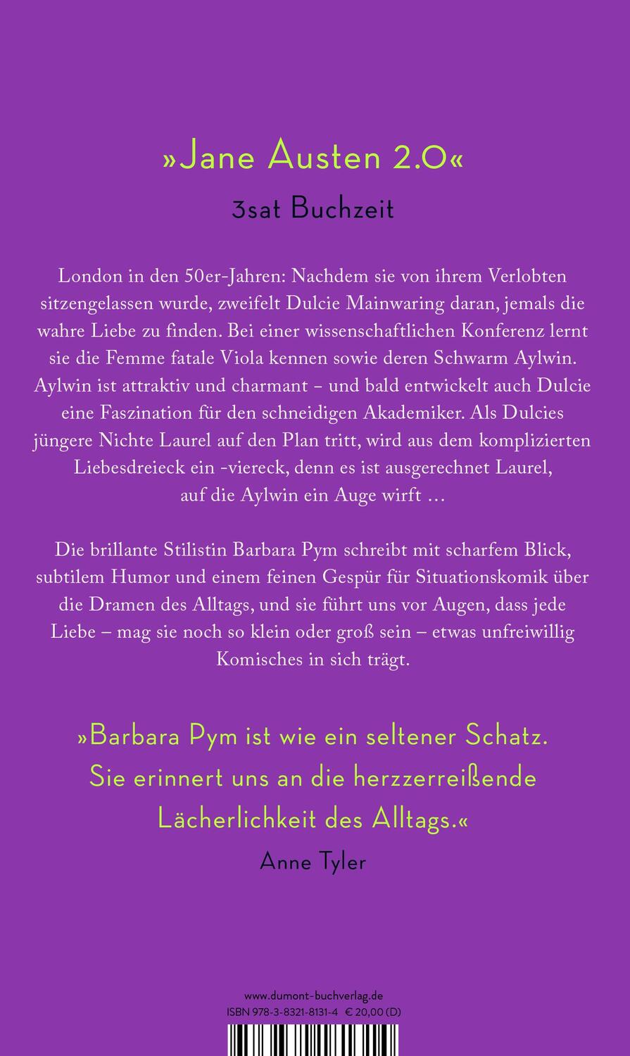 Rückseite: 9783832181314 | In feiner Gesellschaft | Roman | Barbara Pym | Buch | 350 S. | Deutsch