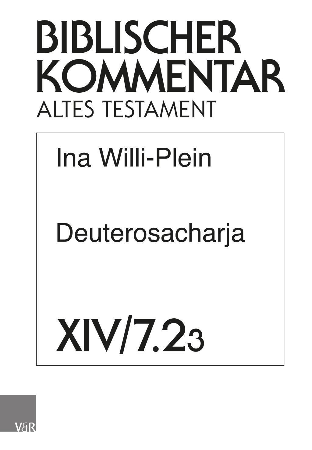 Cover: 9783788734183 | Deuterosacharja | Ina Willi-Plein | Taschenbuch | 80 S. | Deutsch