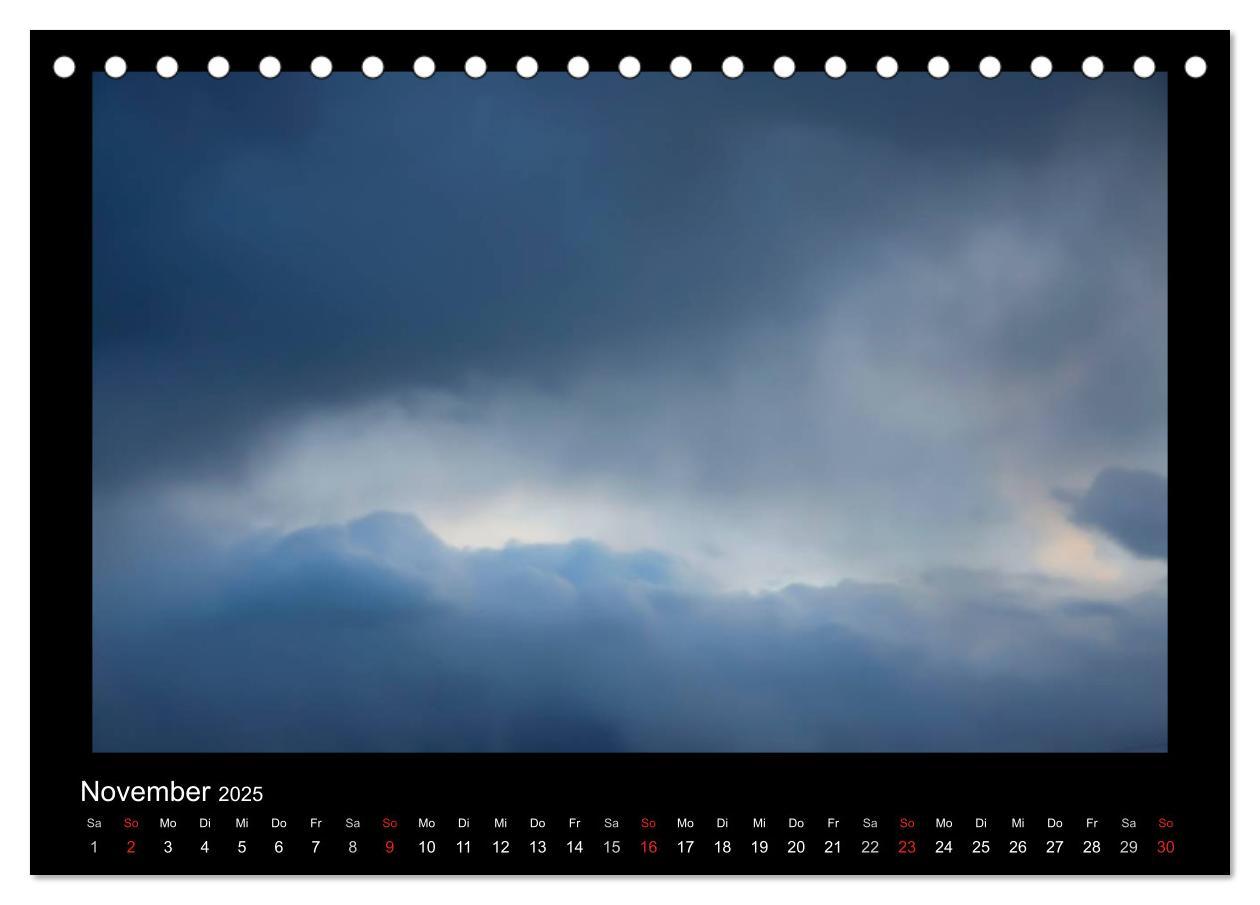 Bild: 9783435832149 | Wolkenbilder (Tischkalender 2025 DIN A5 quer), CALVENDO Monatskalender