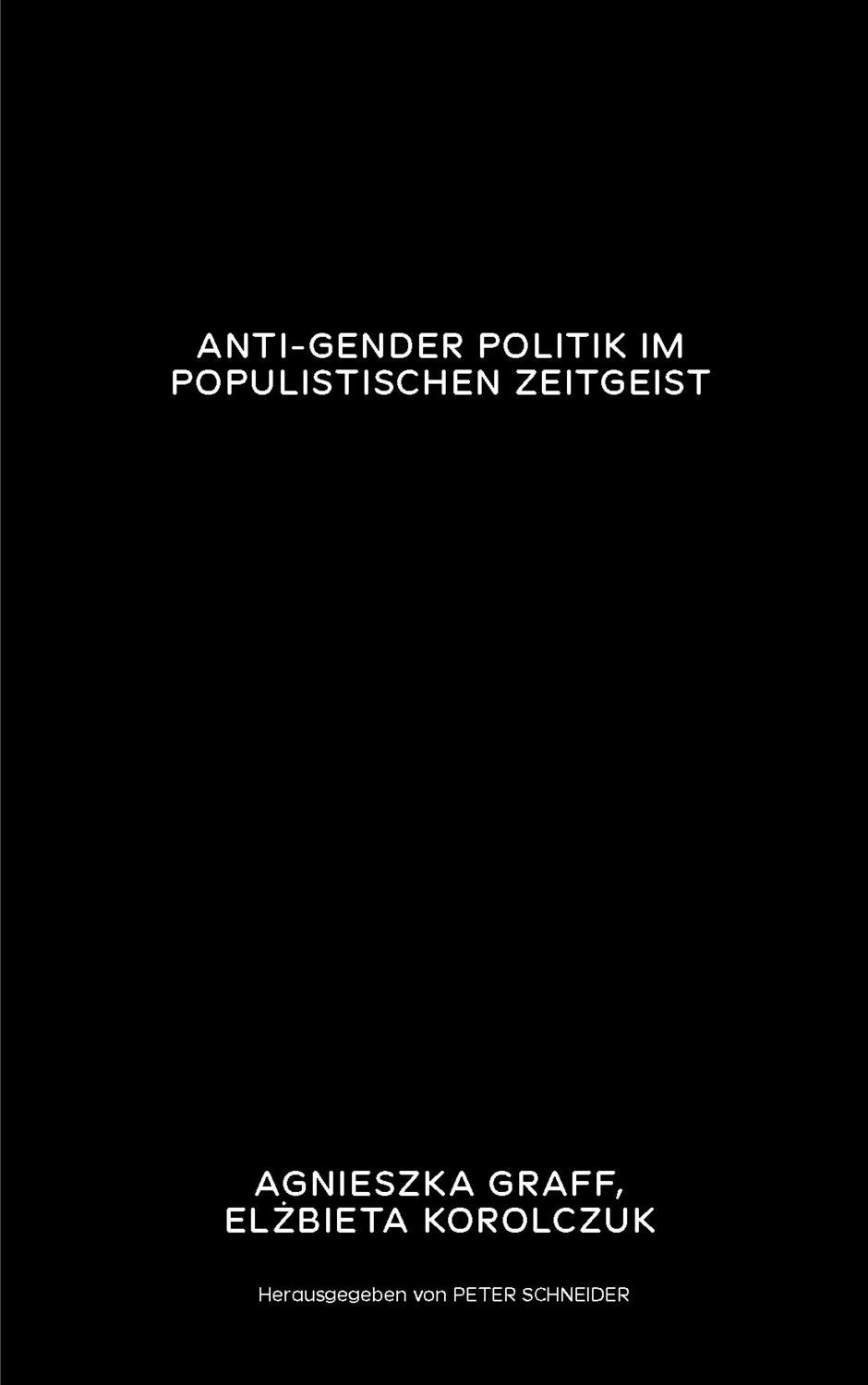 Cover: 9783907236864 | Anti-Gender Politik im populistischen Zeitgeist | EPF ESSAYS Band 7