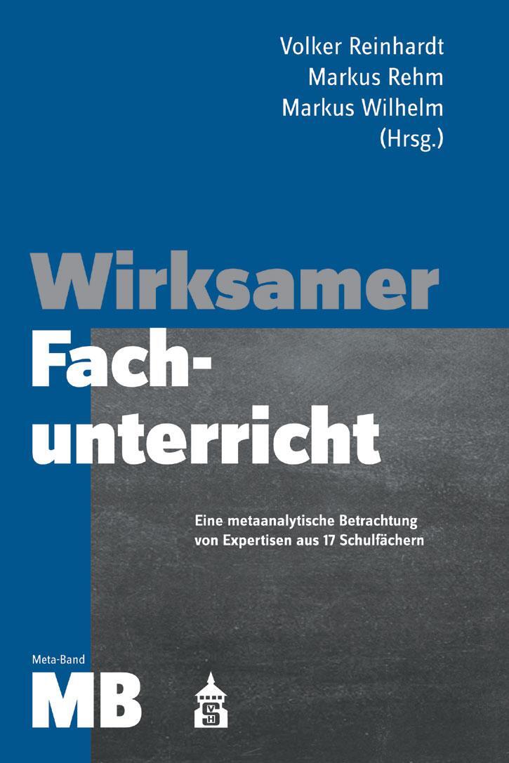 Cover: 9783834021113 | Wirksamer Fachunterricht Meta-Band | Volker Reinhardt (u. a.) | Buch