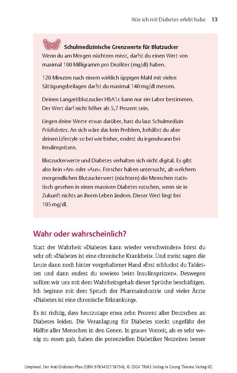 Bild: 9783432118734 | Der Anti-Diabetes-Plan | Rainer Limpinsel | Taschenbuch | 184 S.