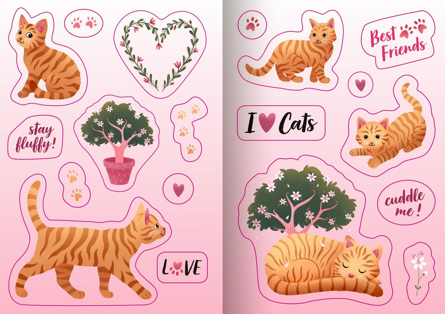 Bild: 4050003955841 | Sticker - Cat | Taschenbuch | 100% selbst gemacht | 16 S. | Deutsch