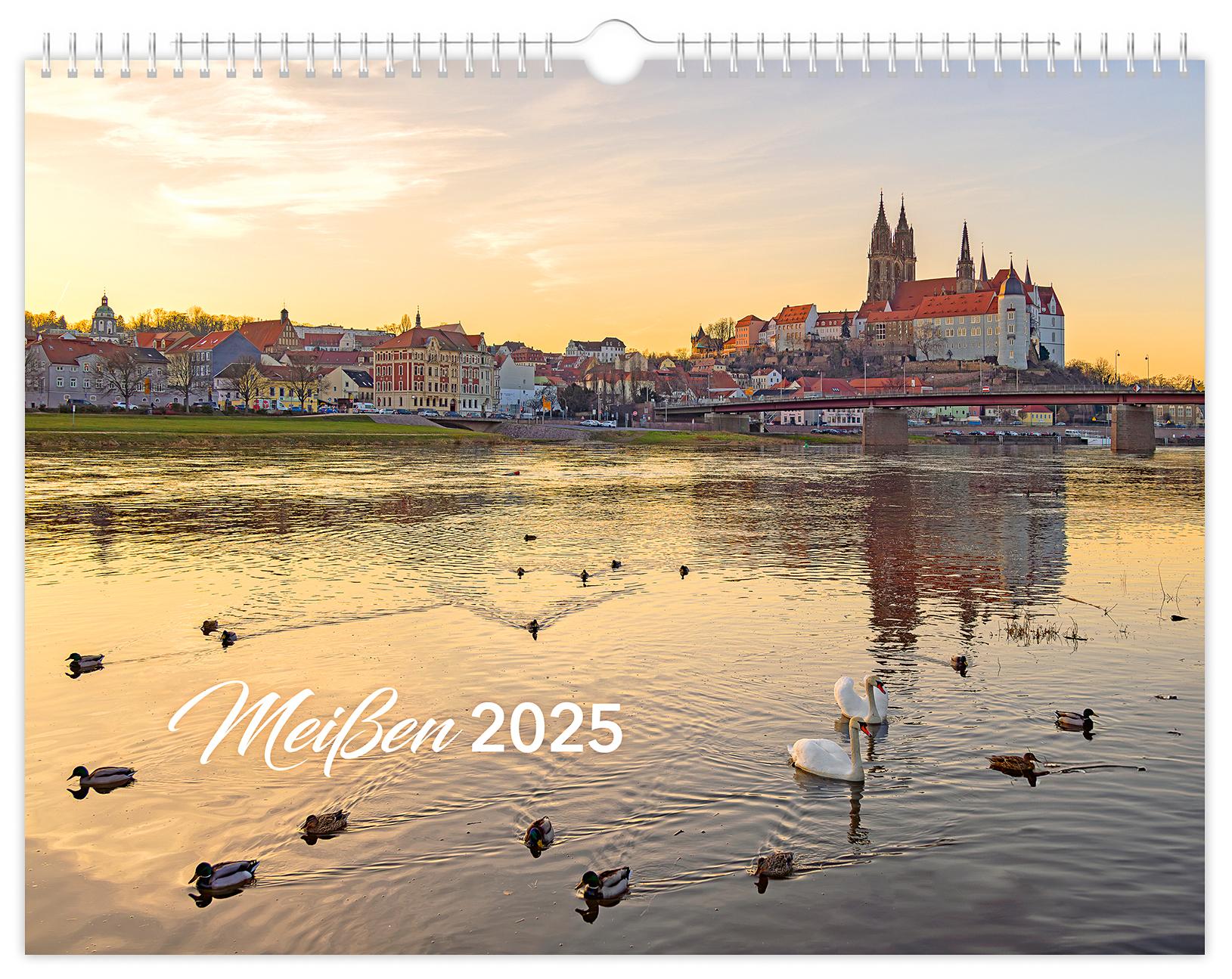 Cover: 9783910680623 | Kalender Meißen 2025 | 40 x 30 cm weißes Kalendarium | Verlag (u. a.)