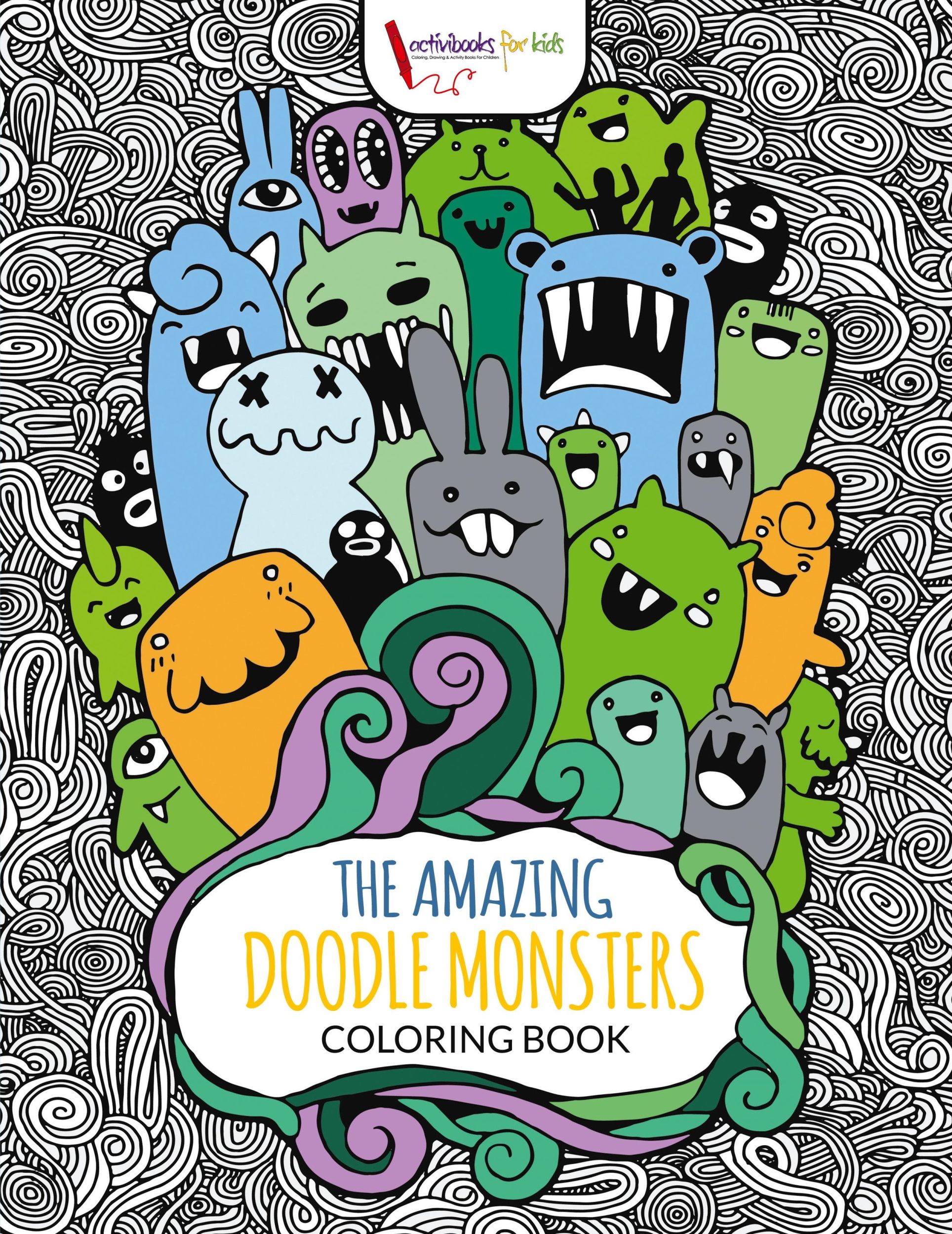 Cover: 9781683217282 | The Amazing Doodle Monsters Coloring Book | Activibooks For Kids