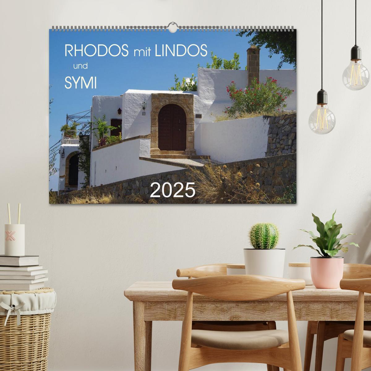 Bild: 9783435668144 | Rhodos mit Lindos und Symi (Wandkalender 2025 DIN A2 quer),...