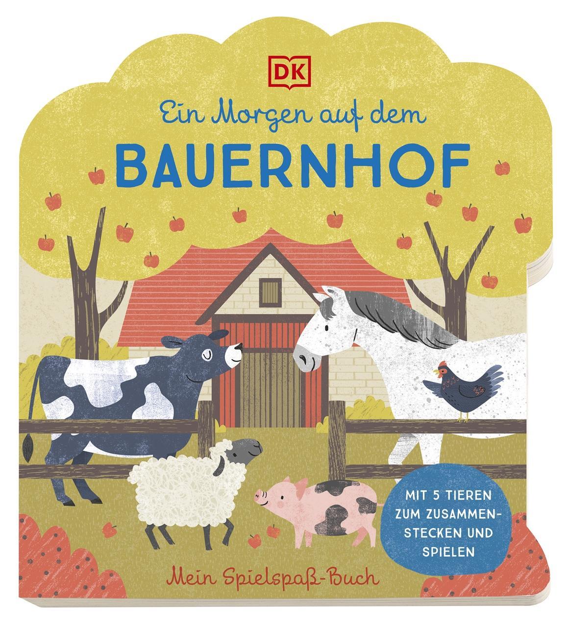 Cover: 9783831043781 | Mein Spielspaß-Buch. Ein Morgen auf dem Bauernhof | Elena Bruns | Buch