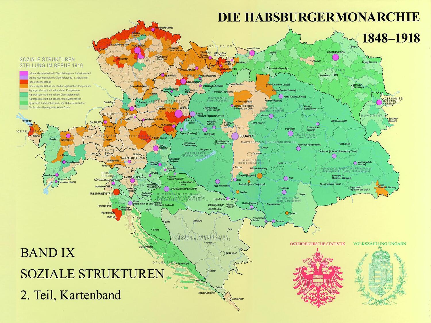 Cover: 9783700167211 | Die Habsburgermonarchie 1848-1918 / Soziale Strukturen, Band 9, 2....