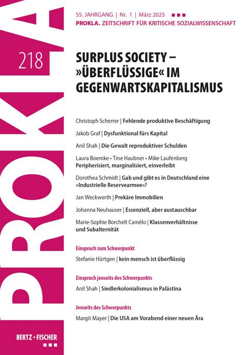 Cover: 9783865059185 | Surplus Society - 'Überflüssige' im Gegenwartskapitalismus | V. | Buch