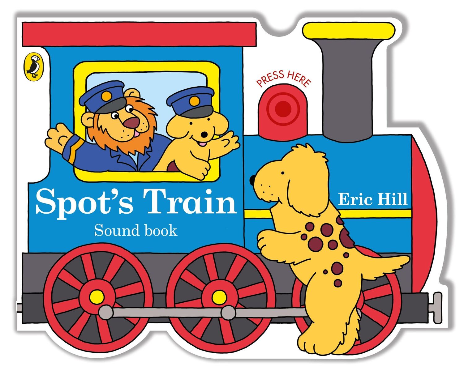 Cover: 9780241509722 | Spot's Train | A shaped board book with sound for babies and toddlers