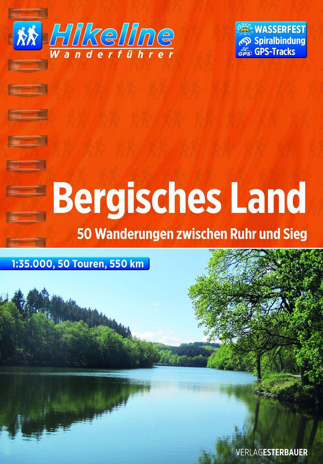 Cover: 9783850005487 | Hikeline Wanderführer Bergisches Land 1 : 35 000 | Taschenbuch | 2013