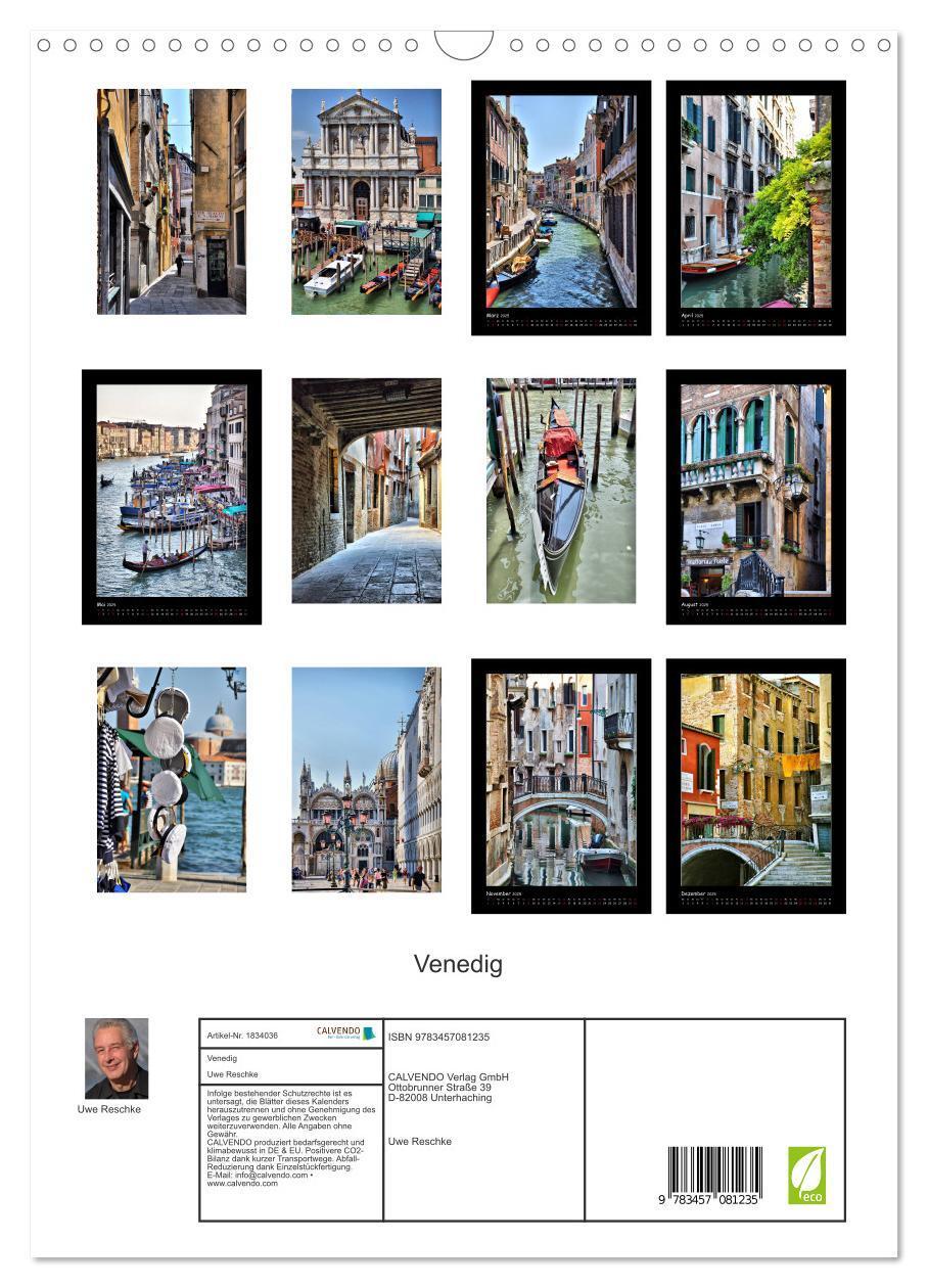 Bild: 9783457081235 | Venedig (Wandkalender 2025 DIN A3 hoch), CALVENDO Monatskalender