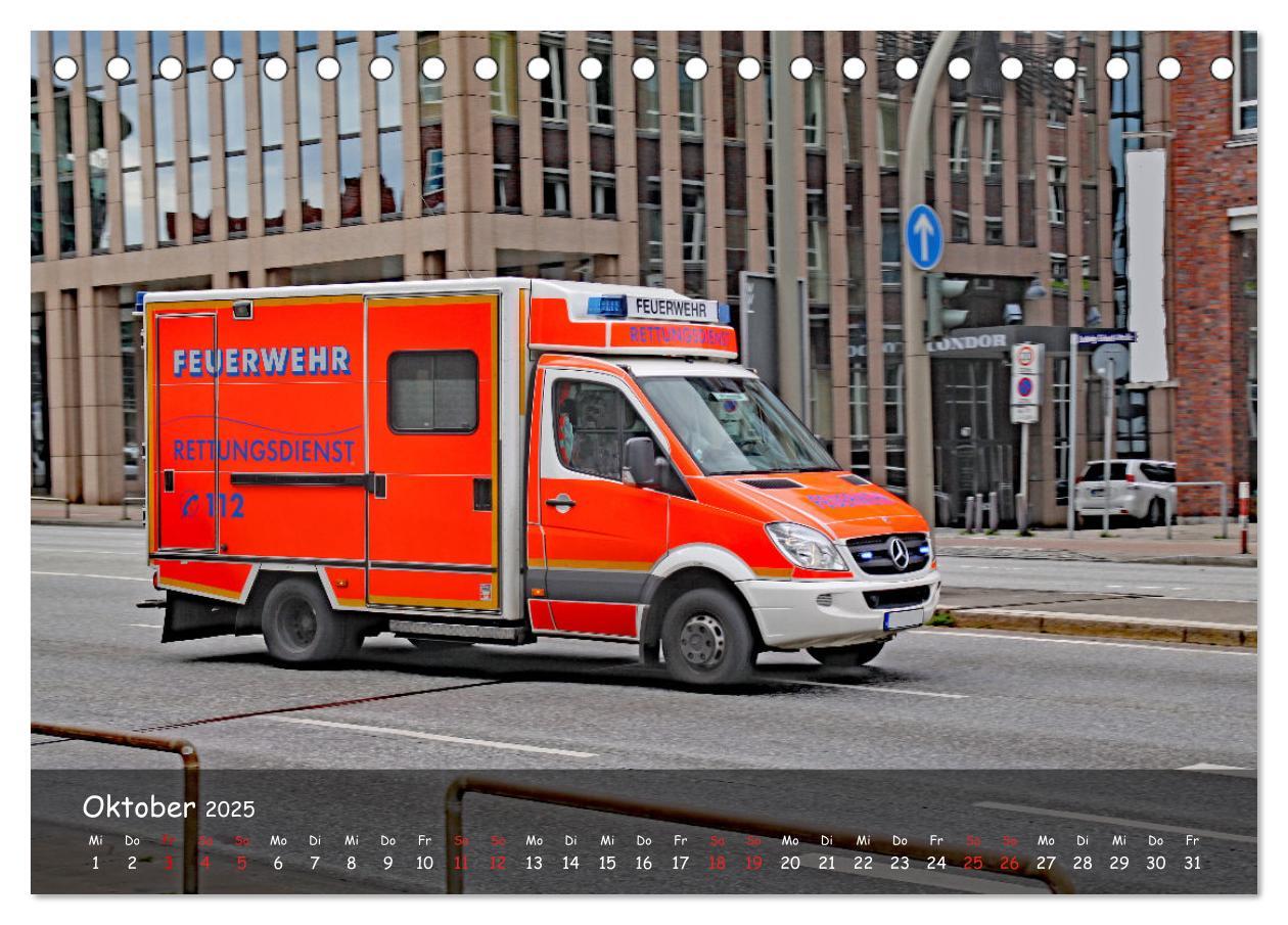 Bild: 9783383991615 | Der Rettungsdienst (Tischkalender 2025 DIN A5 quer), CALVENDO...