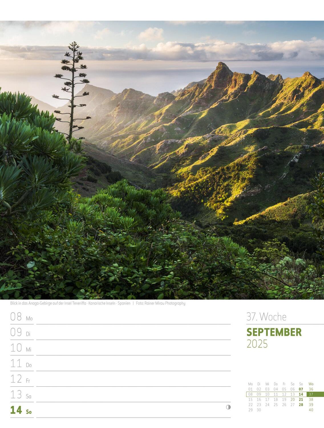 Bild: 9783838435008 | Planet Erde - Landschaften der Welt - Wochenplaner Kalender 2025