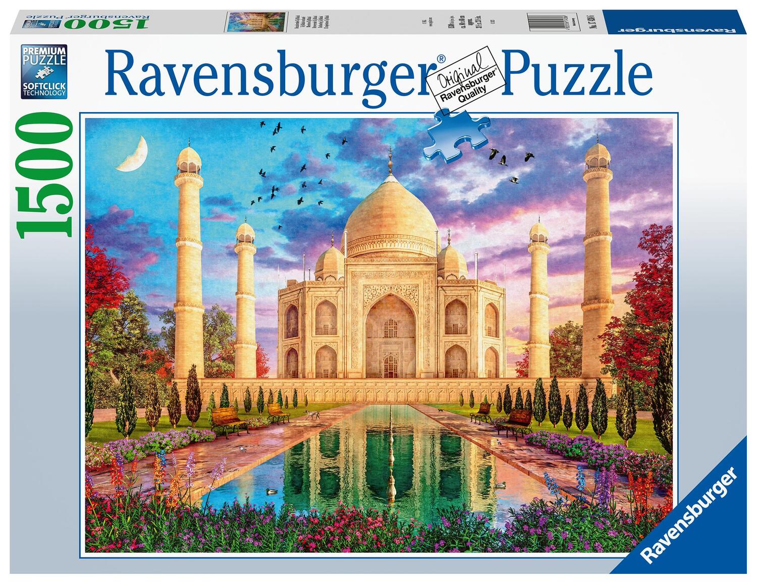 Cover: 4005556174386 | Ravensburger Puzzle 17438 Bezauberndes Taj Mahal - 1500 Teile...