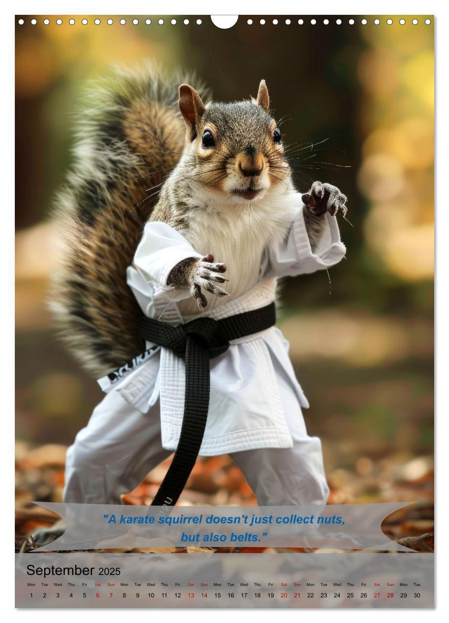 Bild: 9781325984657 | Great fun with animal karate fighters (Wall Calendar 2025 DIN A3...