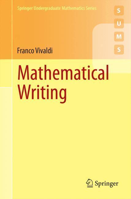 Bild: 9781447165262 | Mathematical Writing | Franco Vivaldi | Taschenbuch | Paperback | xvii