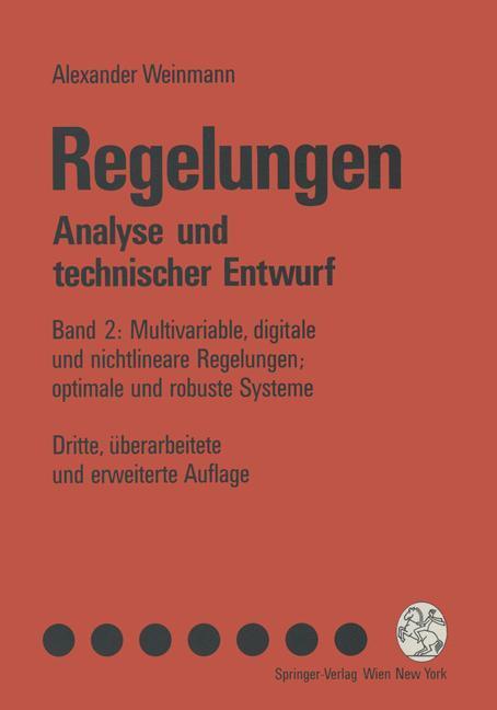 Cover: 9783709173589 | Regelungen | Analyse und technischer Entwurf | Alexander Weinmann