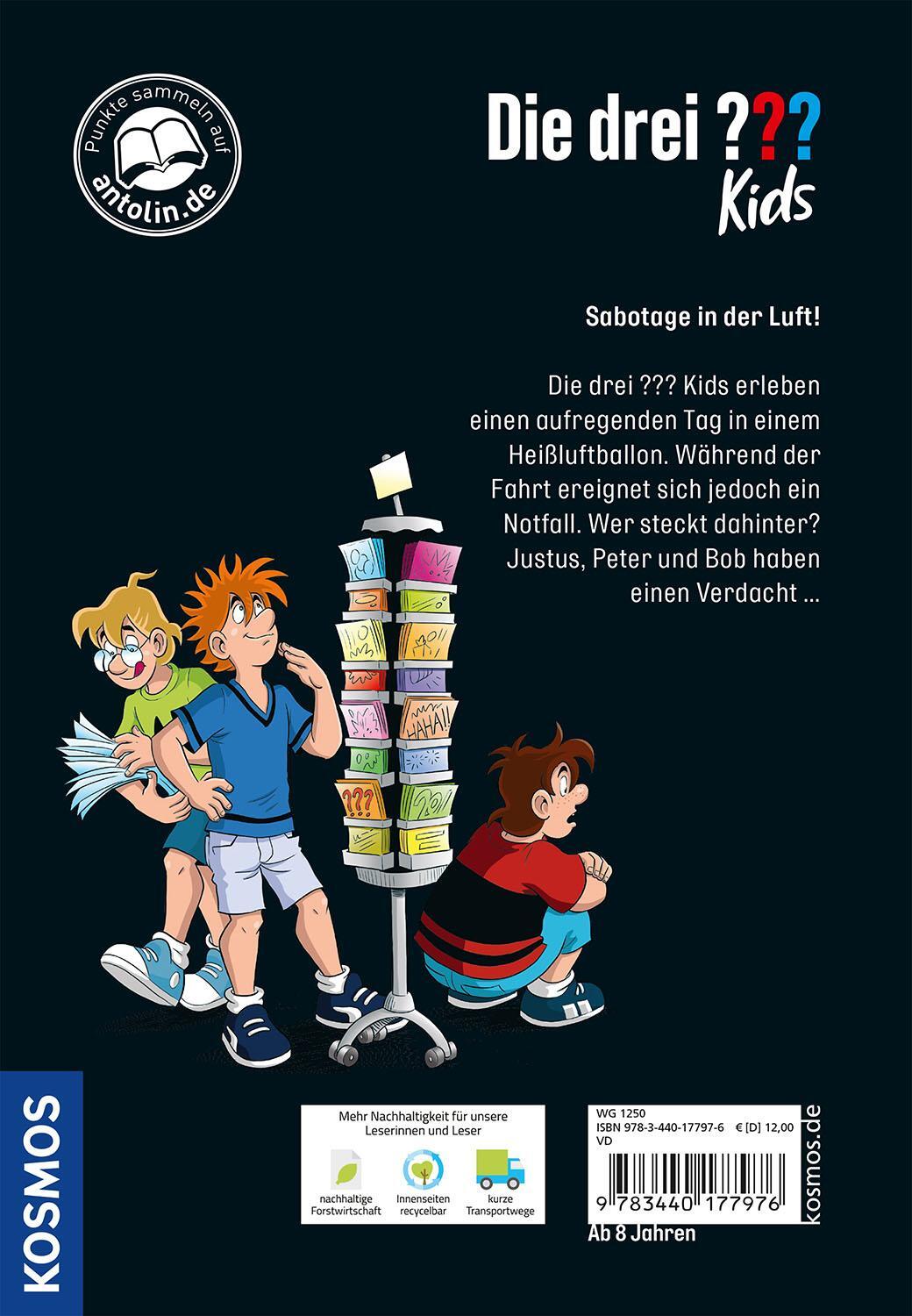 Rückseite: 9783440177976 | Die drei ??? Kids, 9, SOS über den Wolken | Ulf Blanck | Buch | 128 S.