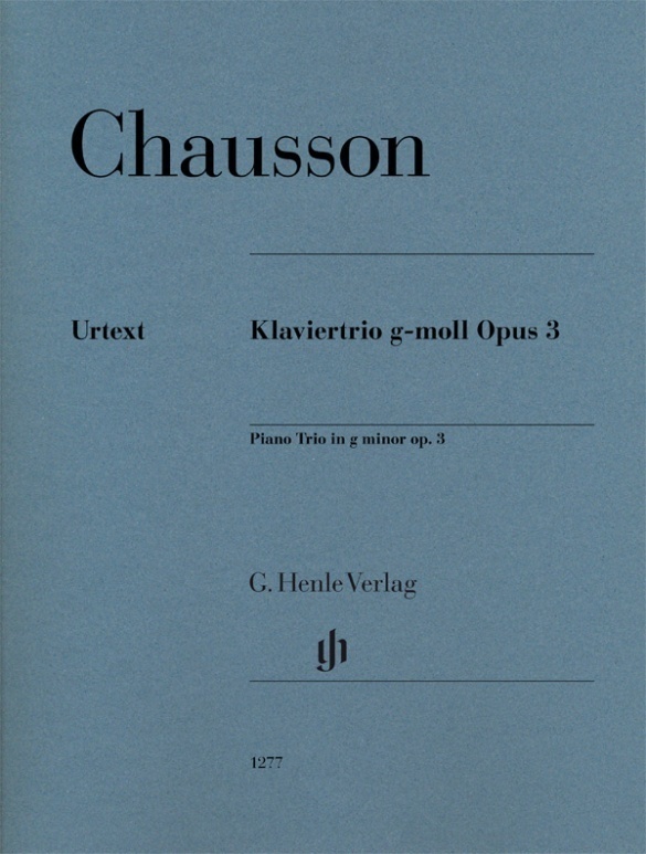 Cover: 9790201812779 | Ernest Chausson - Klaviertrio g-moll op. 3 | Peter Jost | Taschenbuch