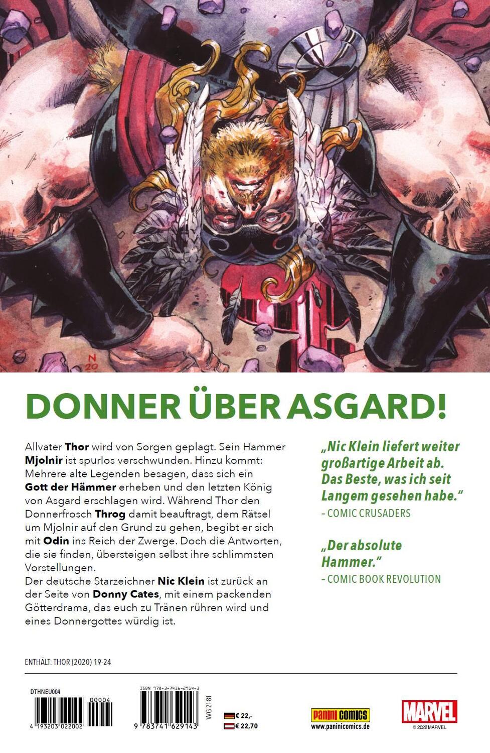Rückseite: 9783741629143 | Thor: König von Asgard | Bd. 4: Der Gott der Hämmer | Cates (u. a.)