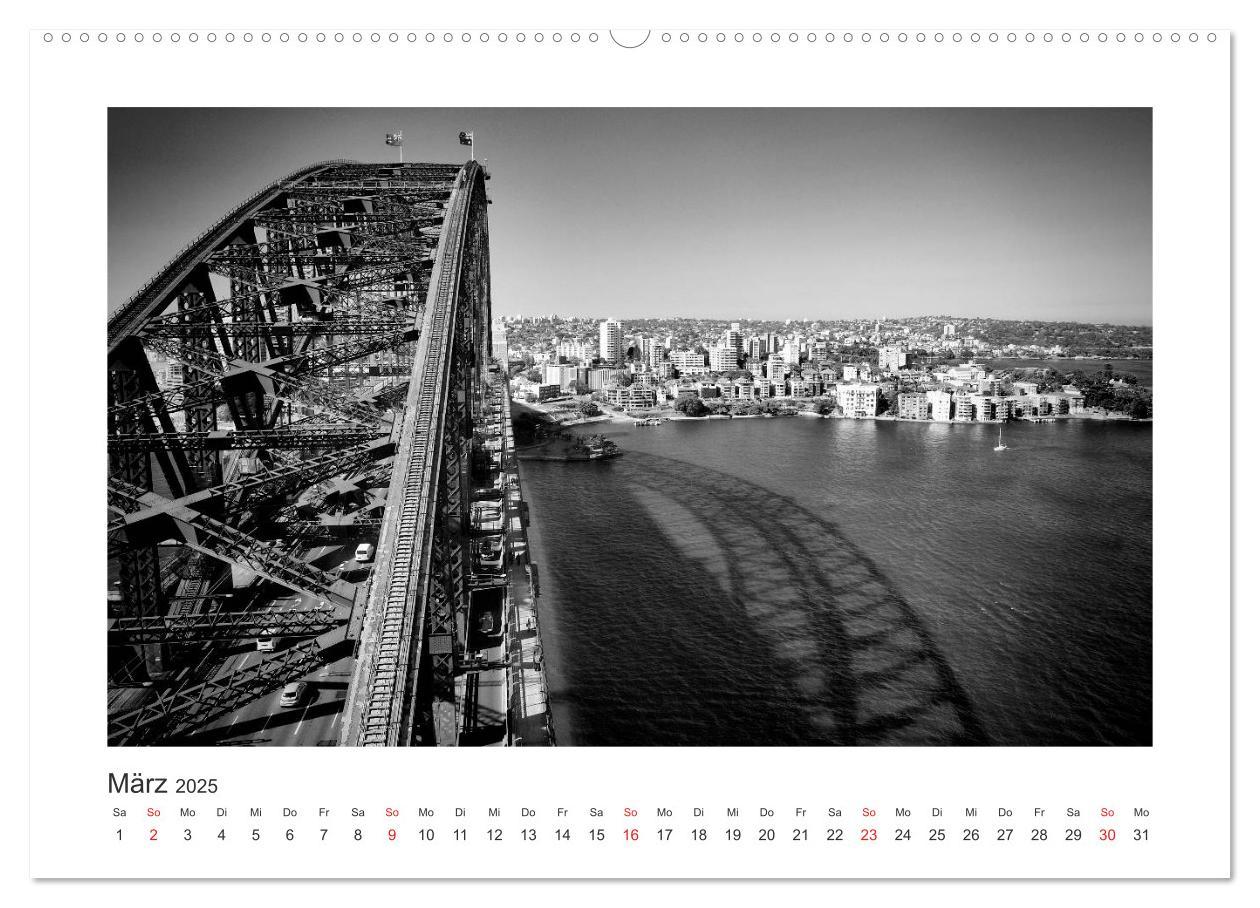 Bild: 9783457225905 | SYDNEY Monochrom (Wandkalender 2025 DIN A2 quer), CALVENDO...