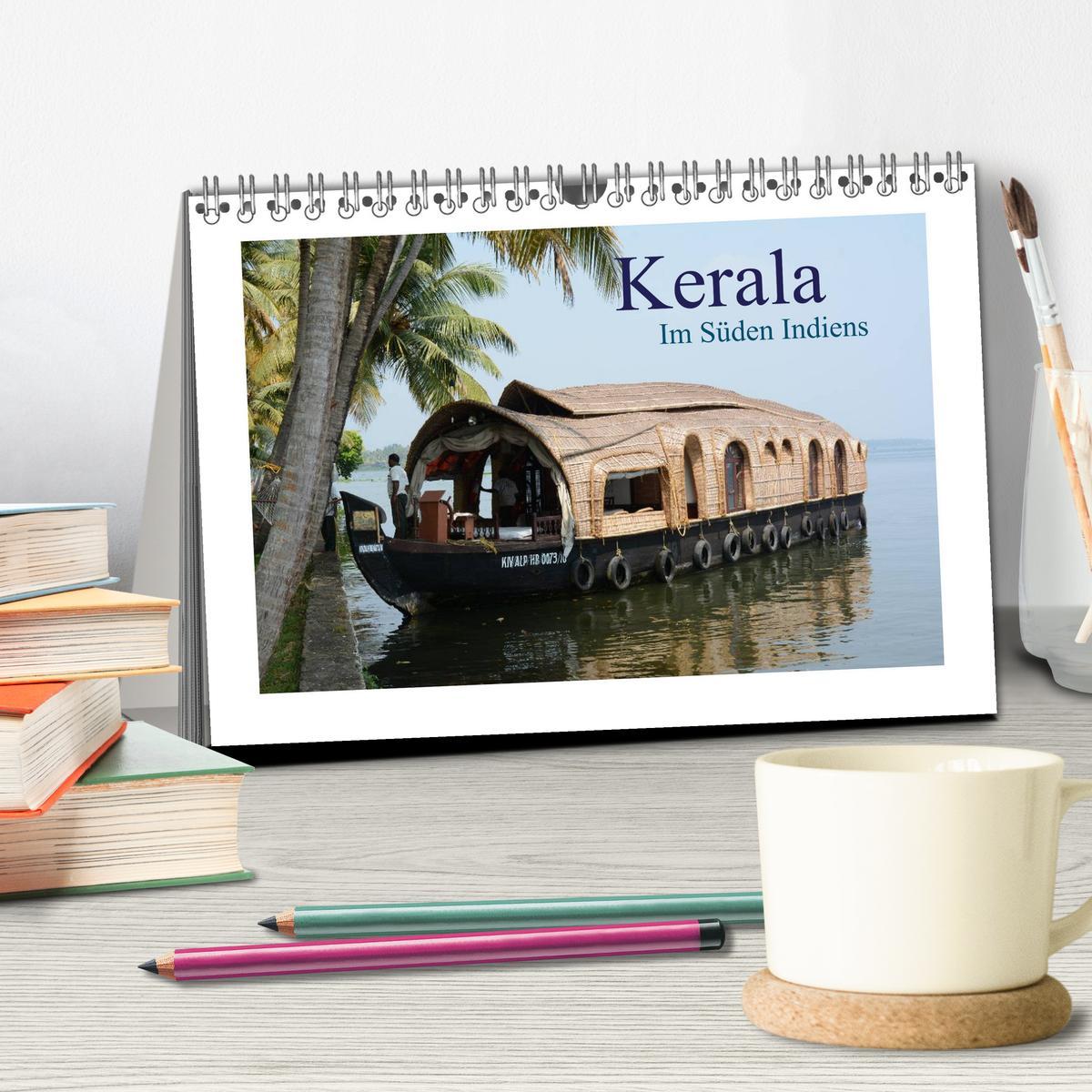 Bild: 9783435732524 | Kerala - Im Süden Indiens (Tischkalender 2025 DIN A5 quer),...