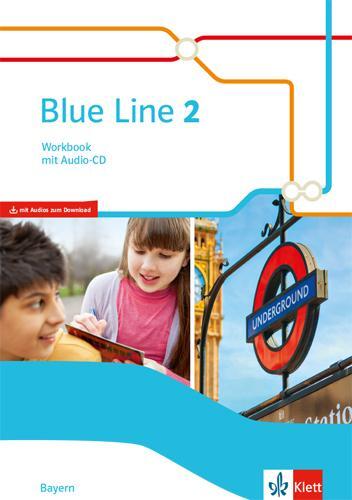 Cover: 9783125483521 | Blue Line 2. Workbook mit Audios Klasse 6. Ausgabe Bayern | Bundle