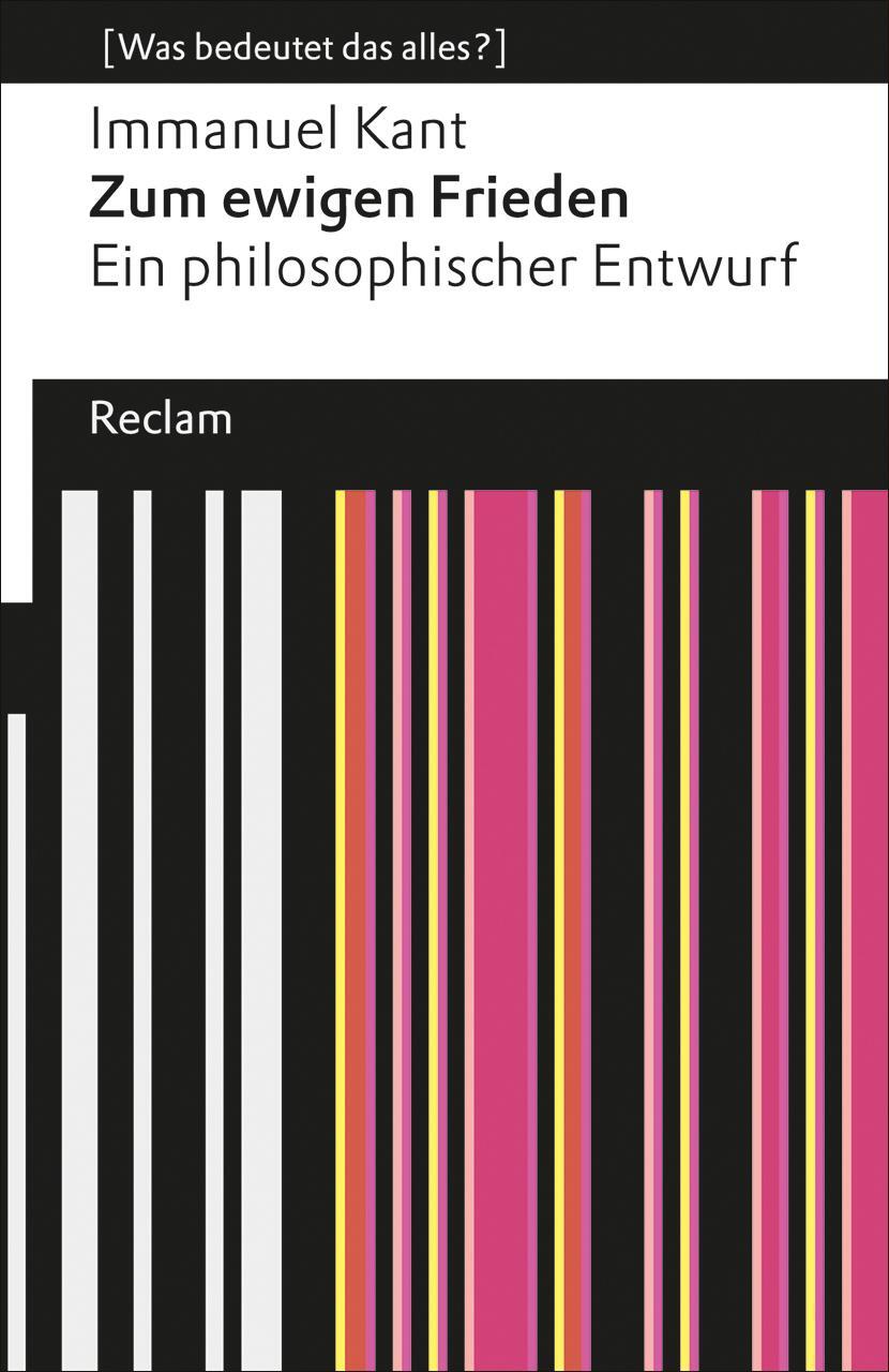Cover: 9783150190654 | Zum ewigen Frieden | Immanuel Kant | Taschenbuch | Deutsch | 2013