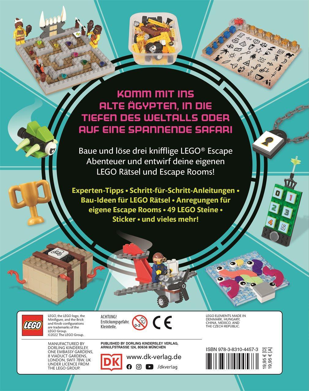 Rückseite: 9783831044573 | LEGO® Escape Abenteuer | Buch | mit LEGO® Steinen | 96 S. | Deutsch