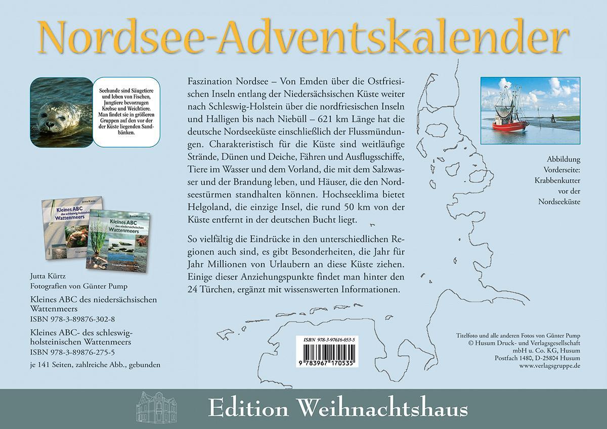 Rückseite: 9783967170535 | Nordsee-Adventskalender | Kalender | Deutsch | Husum Druck