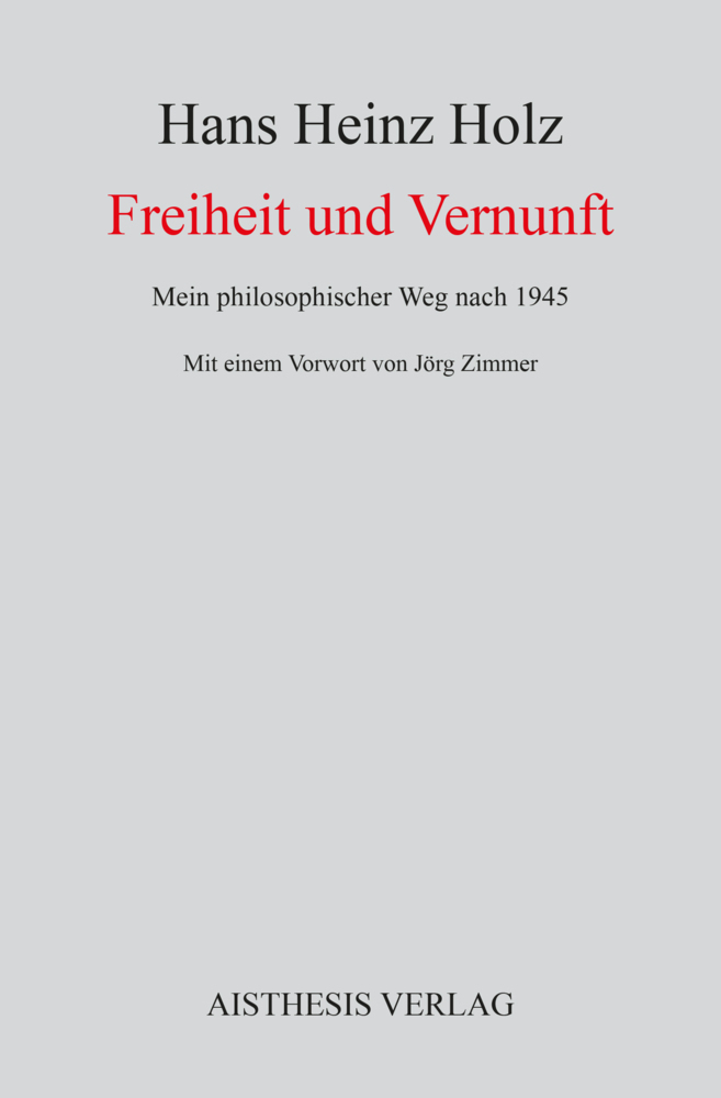 Cover: 9783849811341 | Freiheit und Vernunft | Mein philosophischer Weg nach 1945 | Holz