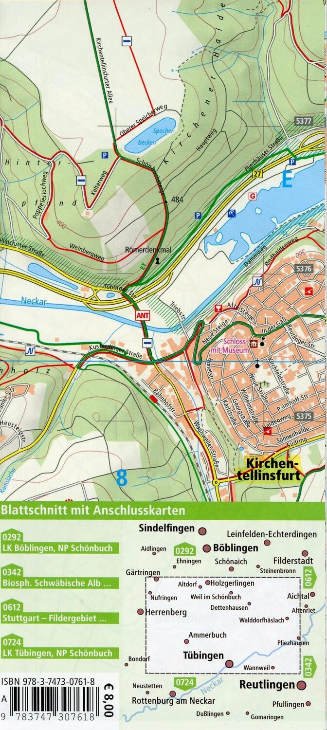 Bild: 9783747307618 | Naturpark Schönbuch 1:25 000 | (Land-)Karte | Rad- und Wanderkarte