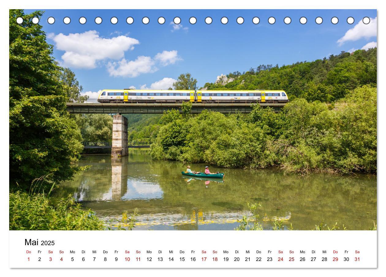 Bild: 9783435034369 | Eisenbahn in Deutschland (Tischkalender 2025 DIN A5 quer), CALVENDO...