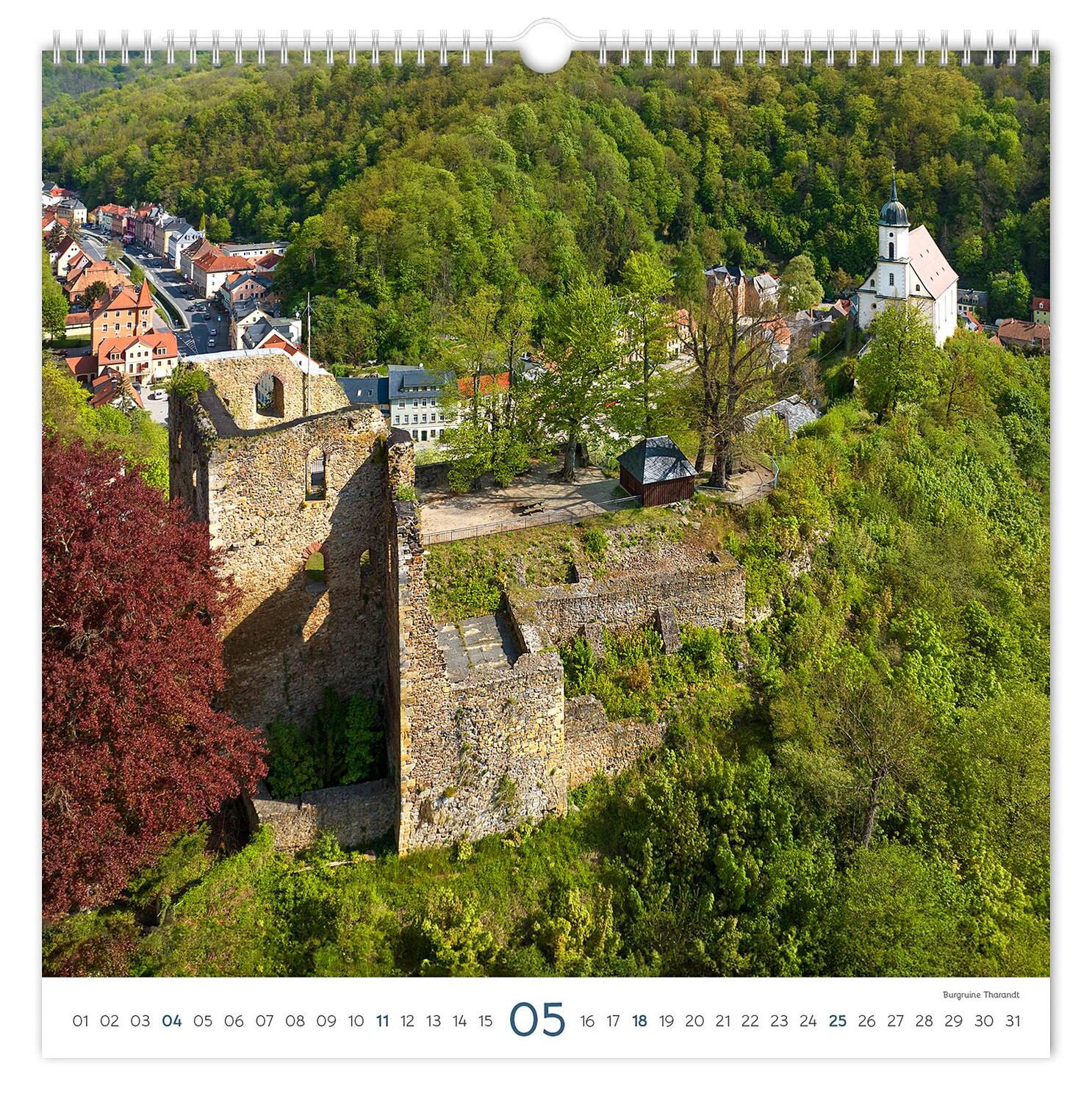 Bild: 9783910680654 | Kalender Burgen und Schlösser Sachsen 2025 | Peter Schubert | Kalender