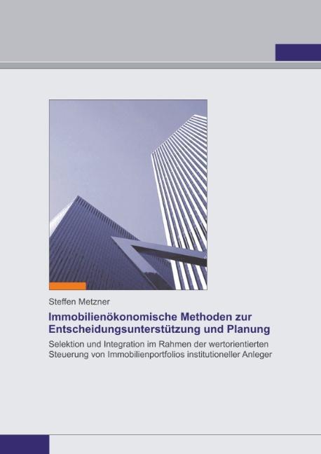 Cover: 9783752840872 | Immobilienökonomische Methoden zur Entscheidungsunterstützung und...