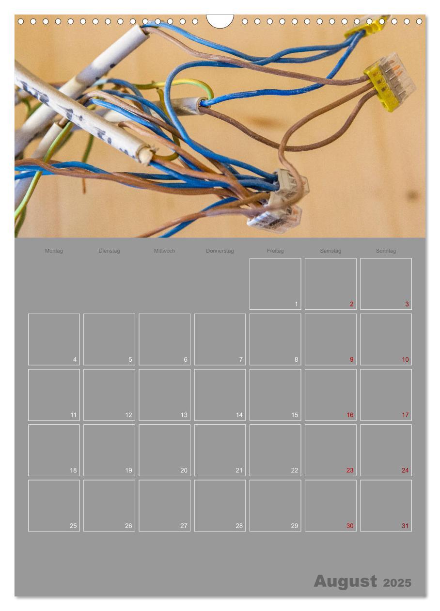 Bild: 9783435933549 | Brandgefährliche elektrische Anlagen (Wandkalender 2025 DIN A3...