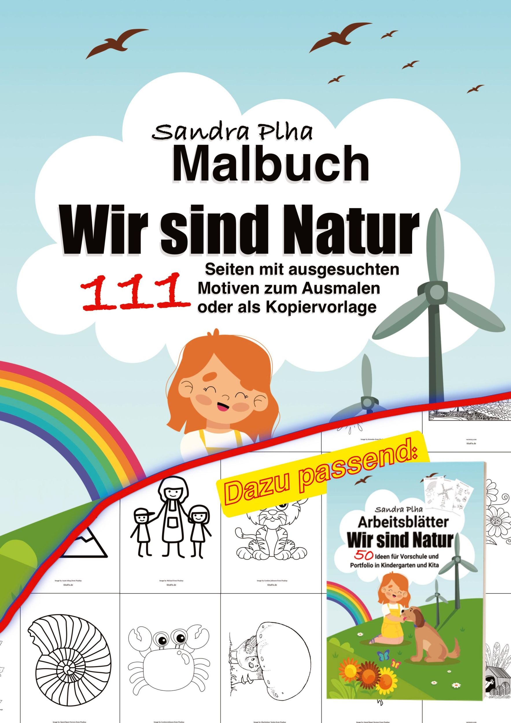 Cover: 9783384209016 | KitaFix Malbuch Wir sind Natur | Sandra Plha | Taschenbuch | 116 S.