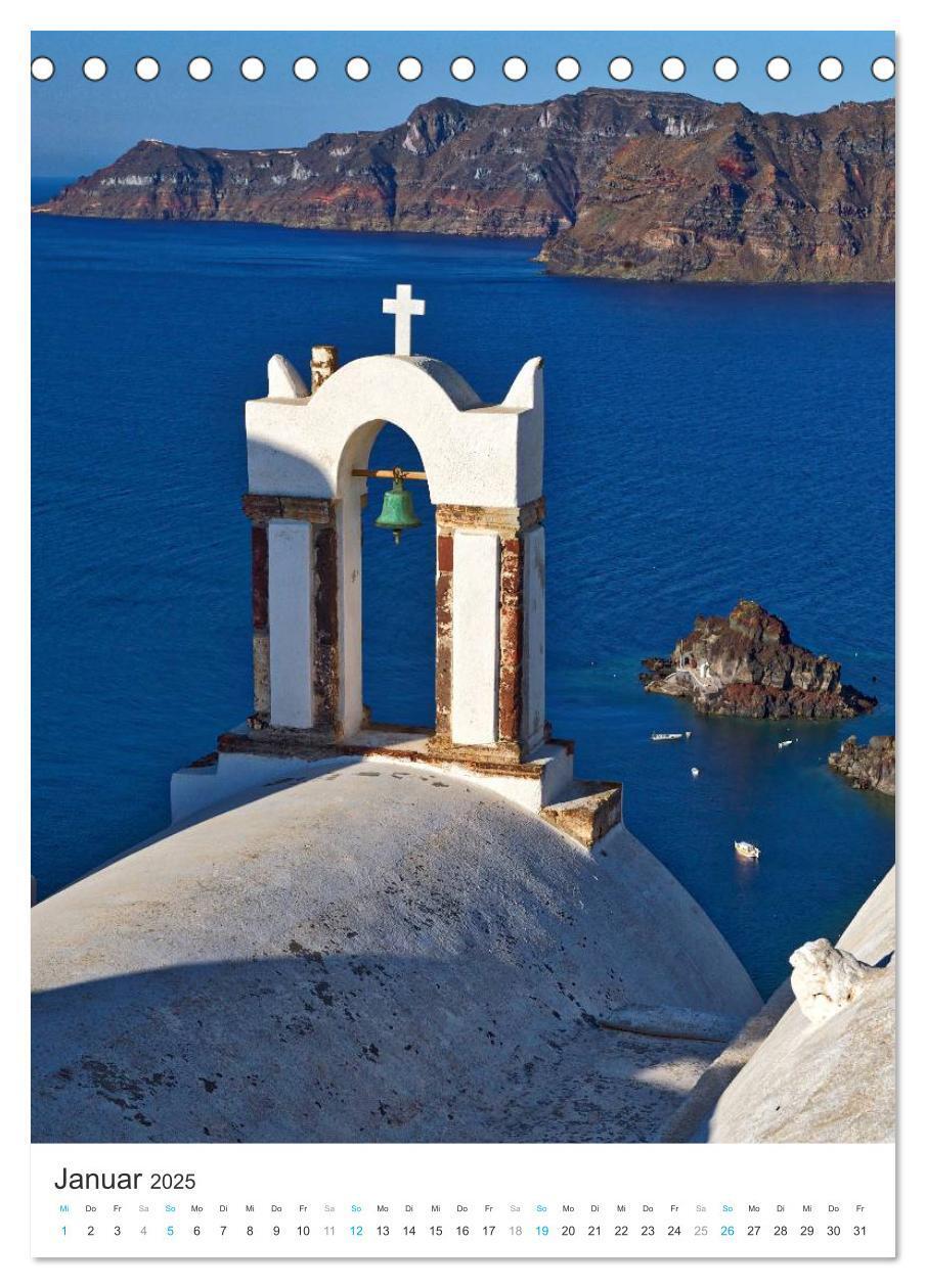 Bild: 9783457032725 | Santorin - Trauminsel Griechenlands (Tischkalender 2025 DIN A5...